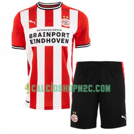 PSV Eindhoven Bambino Maglia Prima 2020/2021 Manica Corta (+ Pantaloncini)